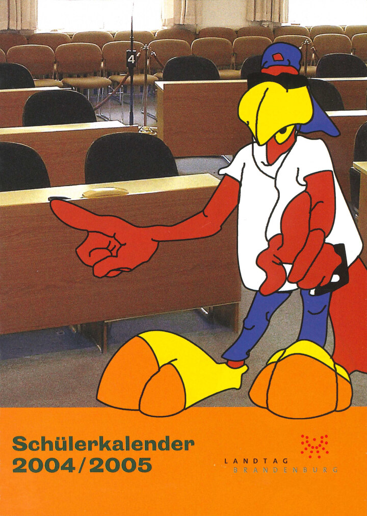 Cover des Schülerkalenders 2004/2005