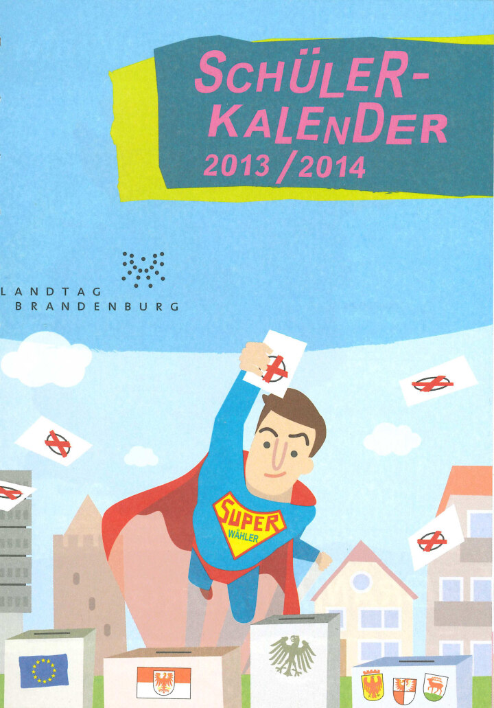 Cover des Schülerkalenders 2013/2014