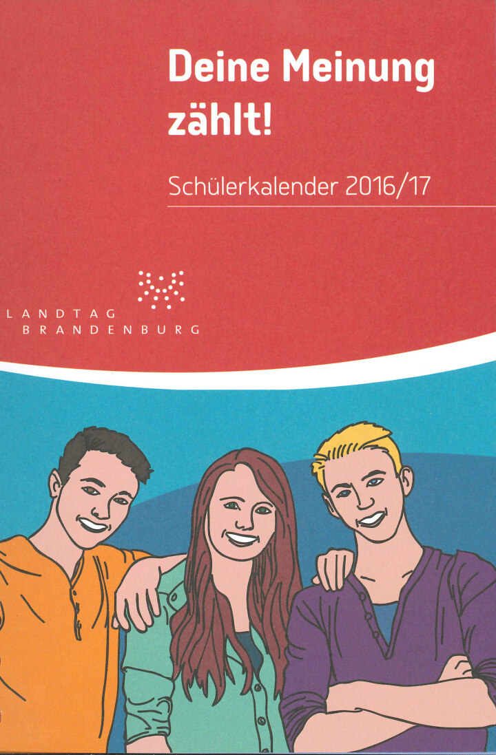 Cover des Schülerkalenders 2016/2017