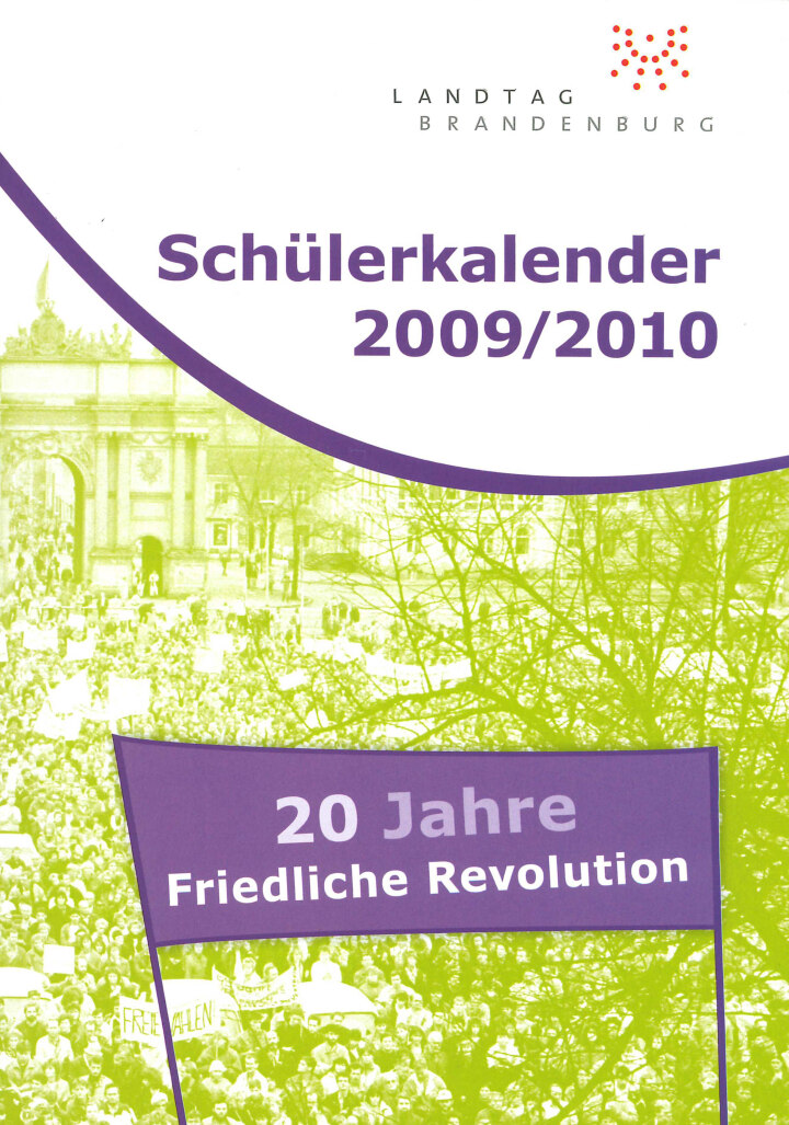 Cover des Schülerkalenders 2009/2010
