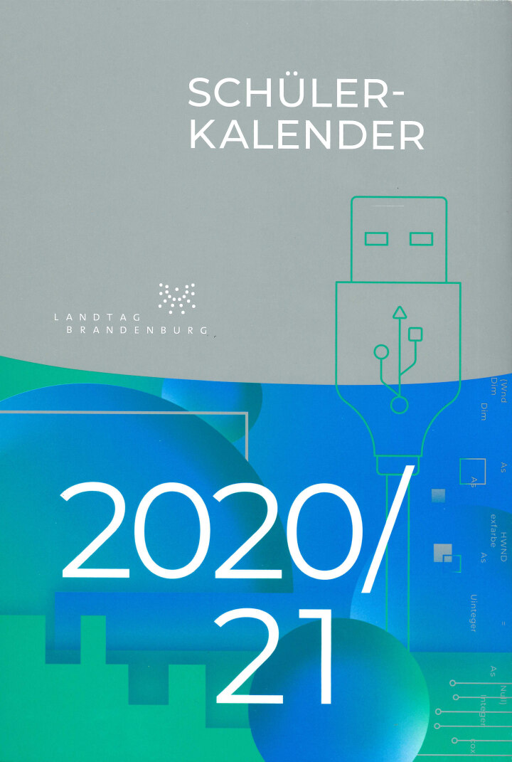 Cover des Schülerkalenders 2020/2021