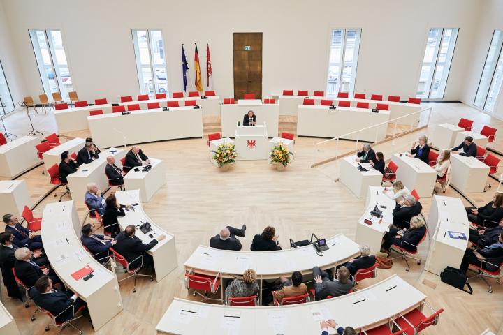 Blick in den Plenarsaal während der Gedenkstunde