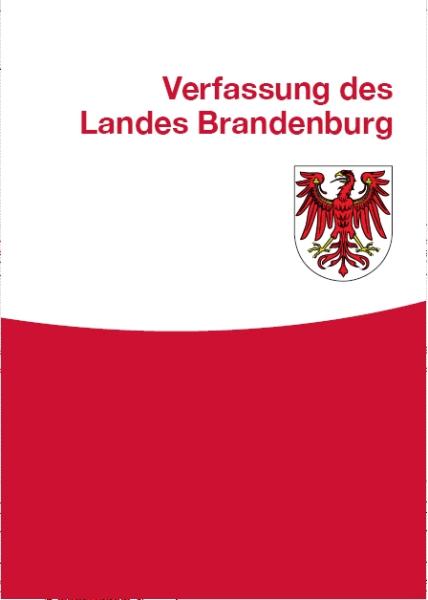 Deckblatt der Verfassung des Landes Brandenburg
