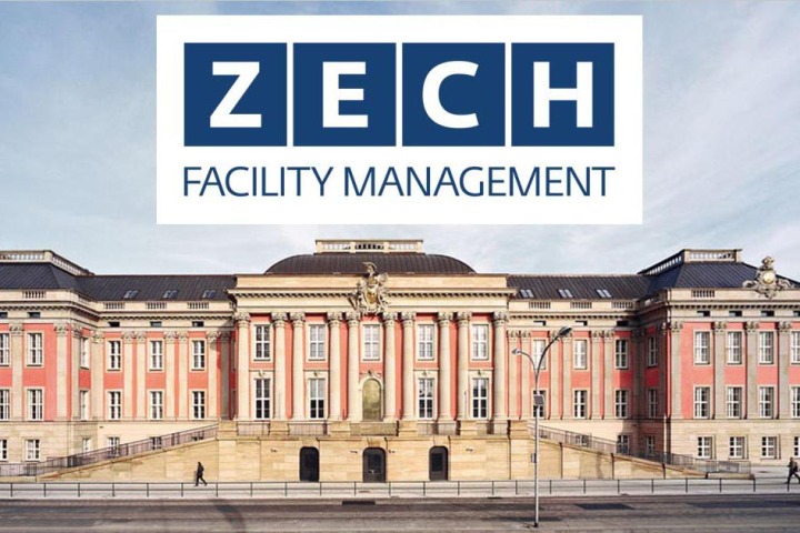 Seit Oktober 2021 firmiert der Betreiber des Brandenburger Landtagsgebäudes unter dem Namen ZECH Facility Management GmbH.