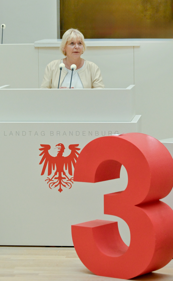 Eröffnung der Veranstaltung durch die Landtagspräsidentin Prof. Dr. Ulrike Liedtke im Plenarsaal