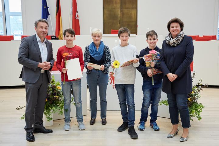 Die Preisträger des Helmholtz-Gymnasiums Europaschule Potsdam.