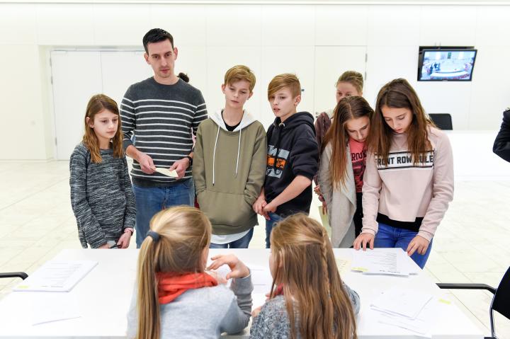 Impressionen der Workshops beim Safer Internet Day 2018 im Landtag.