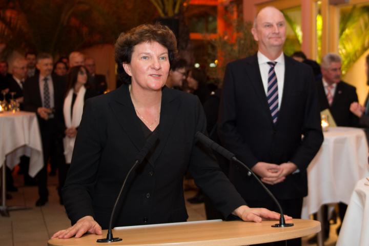 Begrüßung der Landtagspräsidentin Britta Stark
