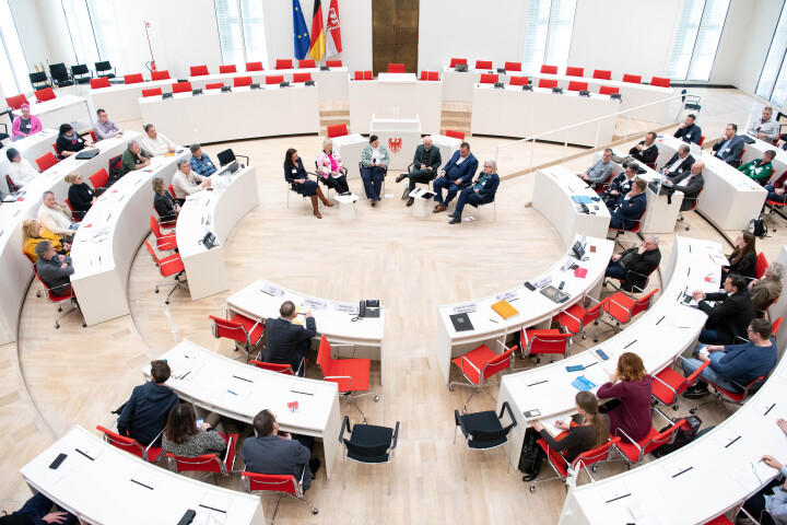 Blick in den Plenarsaal während der Personalrätekonferenz