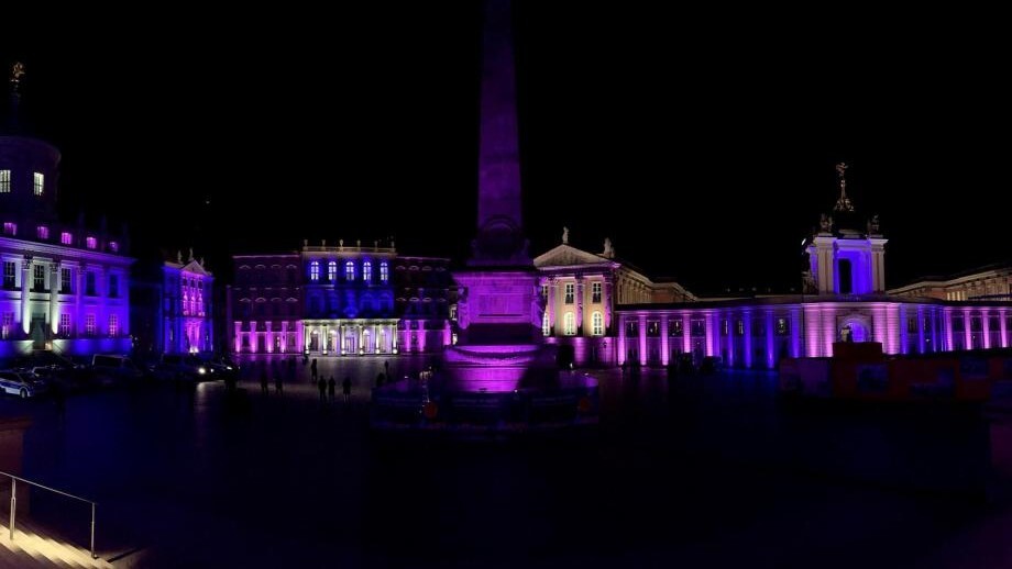 Unterwegs im Licht 2022, Blick auf den Alten Markt in Potsdam Mitte