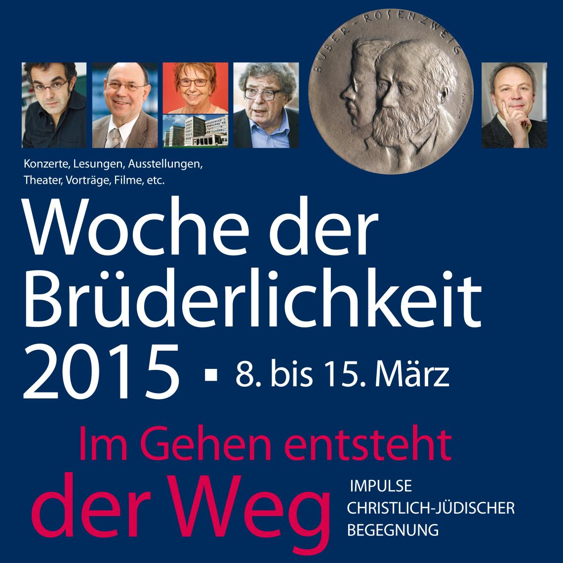 Plakat zur Woche der Brüderlichekeit 2015 im Land Brandenburg